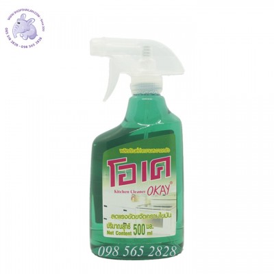 Nước lau bếp đa năng Thái Lan OKAY làm sạch dầu mỡ và  diệt vi khuẩn (chính hãng)